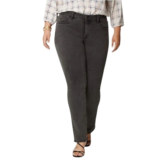 NYDJ MARILYN STRAIGHT JEANS WOMEN'S SIZE 14W - Picture 2 of 11